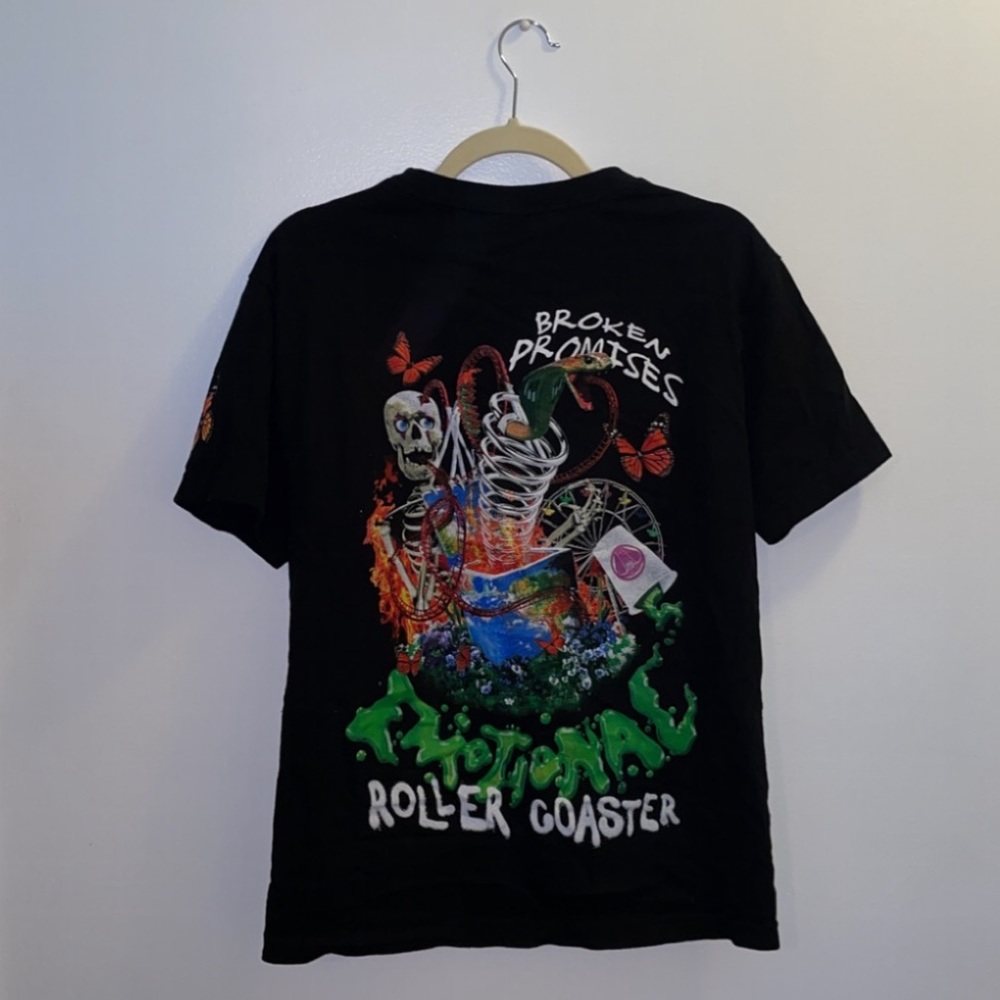 NWOT Broken Promises Emotional Rollercoaster Graphic Tee - Picture 8 of 13